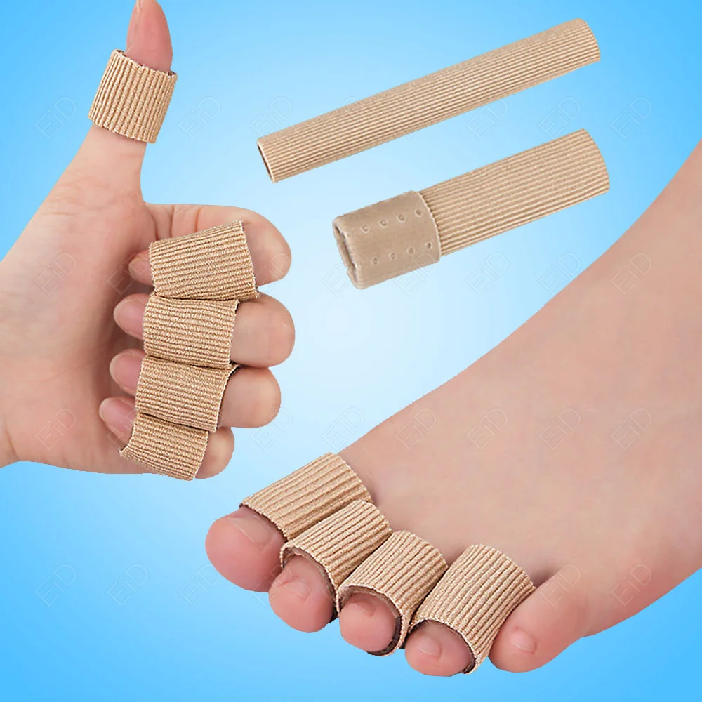 Eid Füße Korrektor Finger Korrektor Einlegesohlen Stoff Gel Silikon rohr Bunion Zehen Finger Separator Teiler Schutz Schwielen – Detail 1