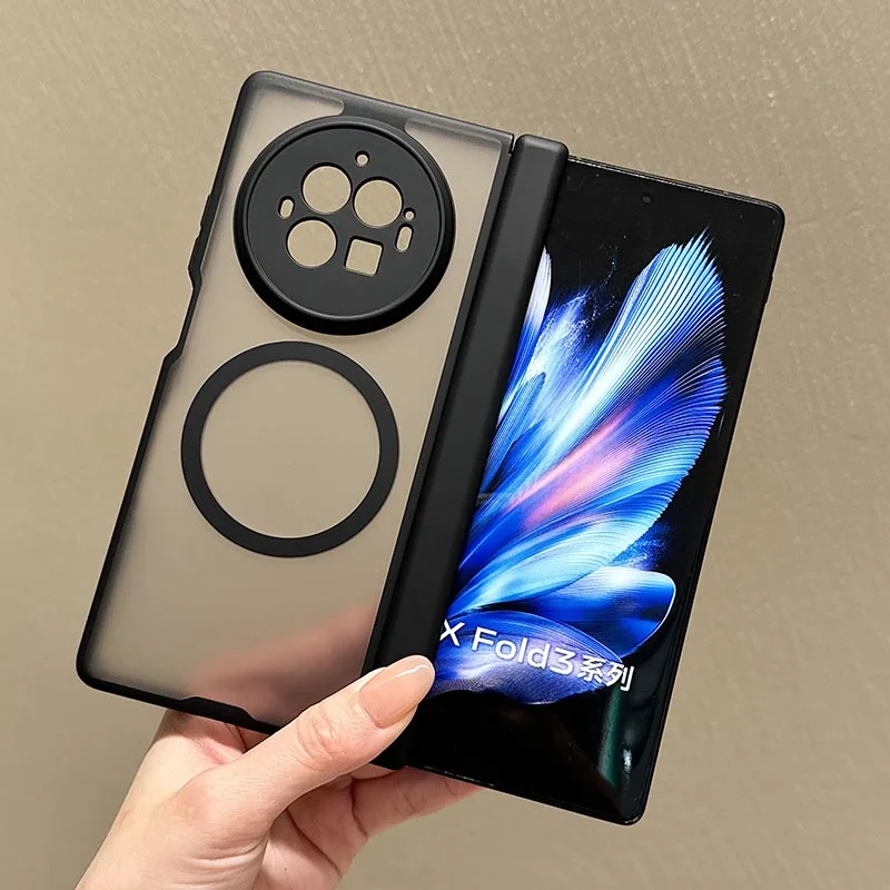 Matte Transparent Magnetic Case with Wireless Charging