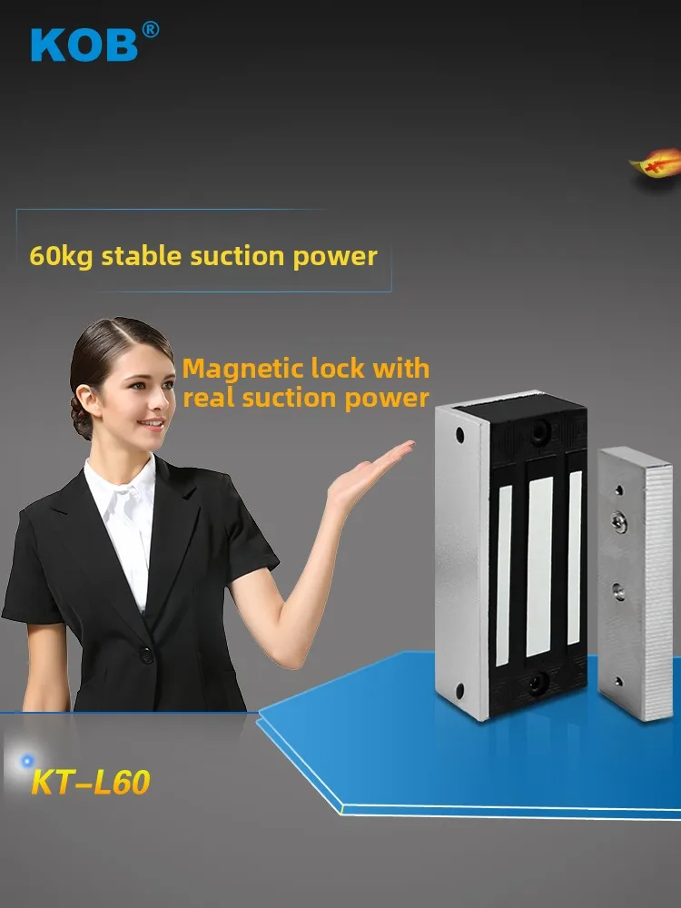access control magnetic lock 60kg electromagnetic lock single door delay feedback electric lock waterproof electronic