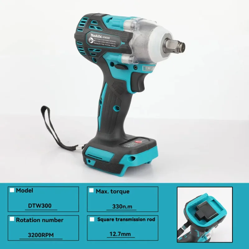 마키타 DTW300 LXT ® 리튬이온 브러시리스 고토크 1/2인치 임팩트 렌치 자동차 수리 공구 파워 윈드 캐논 타이어 제거용