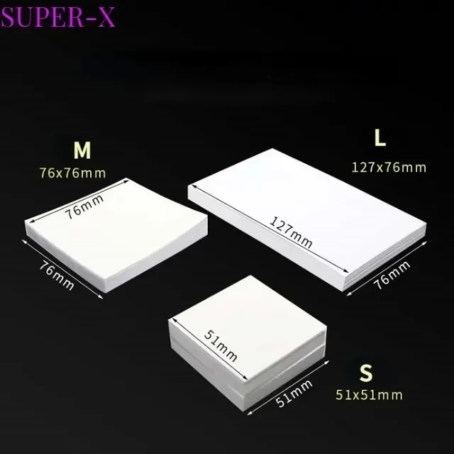 SUPER-X 100pcs Disposable Dental Mixing Paper Lab Consumables Tools Cement Powder Mixing Pad Spatula Dentist Clinic Material