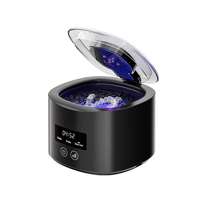 USB 충전식 초음파 세척기 (틀니, 교정기, 마우스가드, 미백 트레이용) 개인 구강 관리 용품