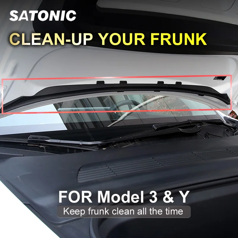 Model 3 Y Cleaning Up Frunk Waterproof Strip Chassis Cover For Tesla