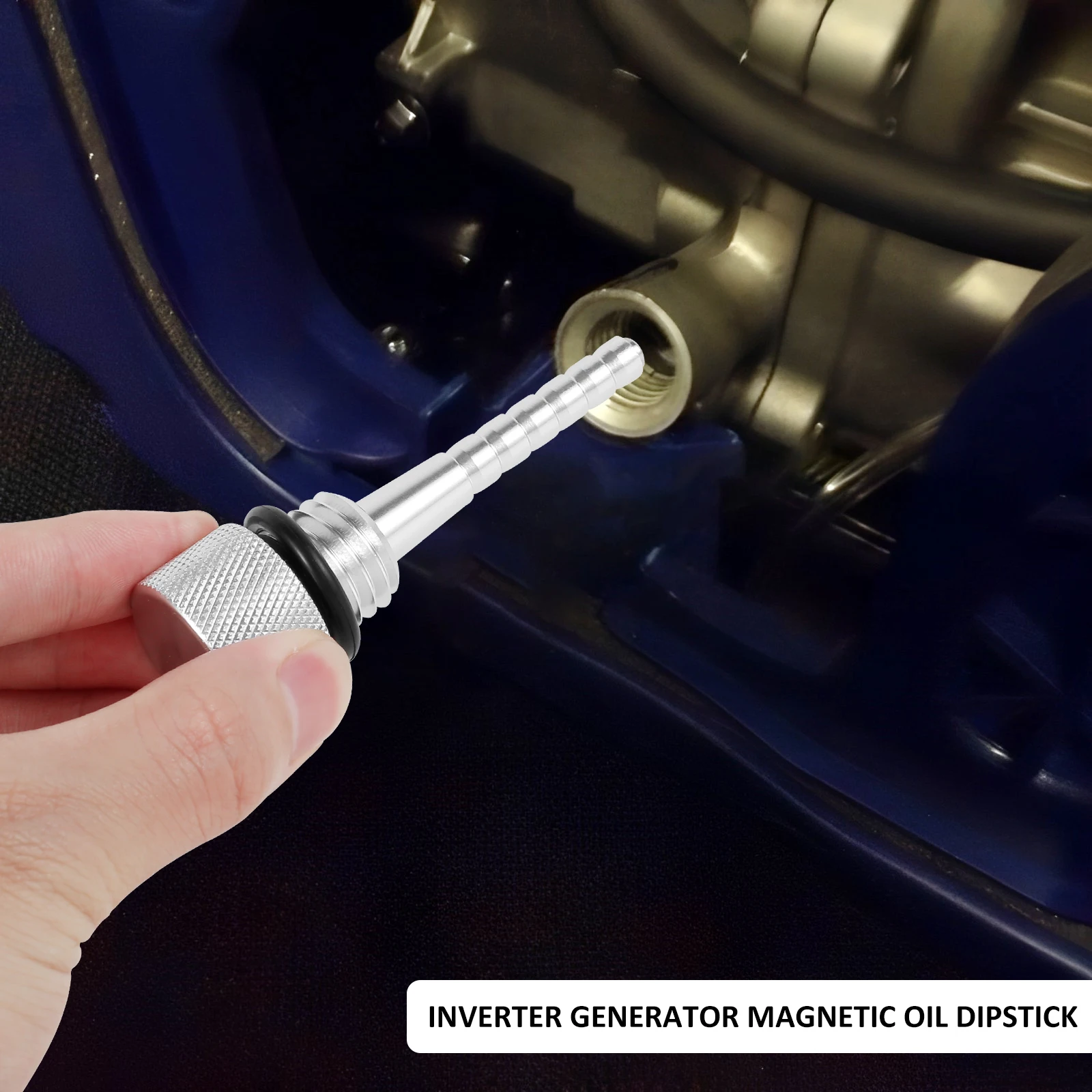 Oil Dipstick Generator Magnetic Oil Dipstick Aluminum Alloy Magnetic Oil Dip Stick Durable Automotive Trip Dipstick For Replacement Petrol