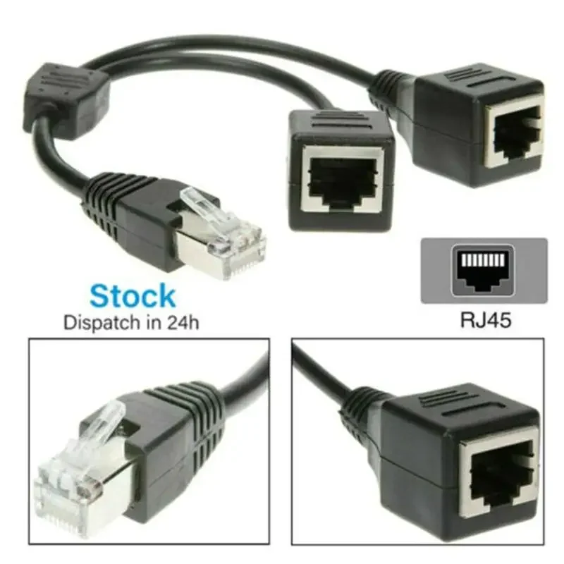 

Гибкий разветвитель Ethernet, сетевой адаптер Rj45, стабильный превосходный кабель передачи данных для дома и офиса