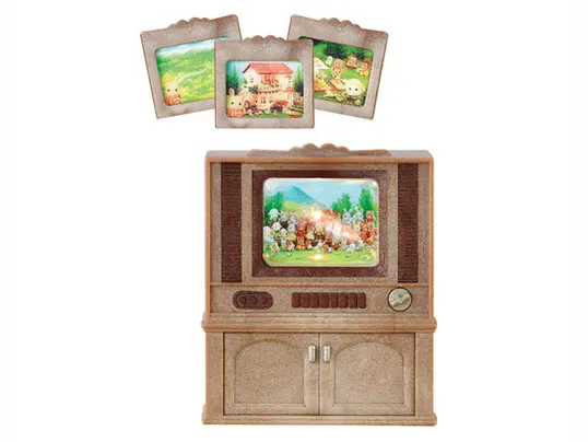 Sylvanian Families Dollhouse Playset Luxury Color TV Set Furniture Accessories Gift Girl Toy New in Box 4264 3