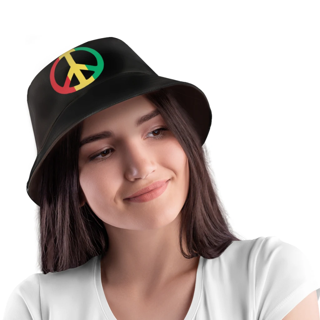 Summer Unisex Harajuku Bucket Hat Reggae Dreadlocks Rasta Women