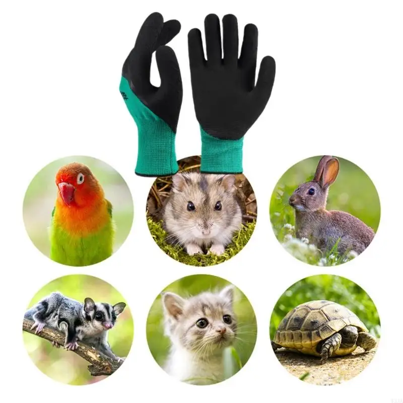 W3JA 2pairs Anti Bites Gloves Hamster Birds Training Gloves for Bonding and Training to Better Your Relationship with Pet