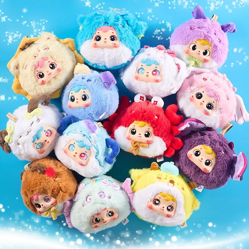 Original Samuel The Zodiac Zipper Bag Plush Blind Box Three Types