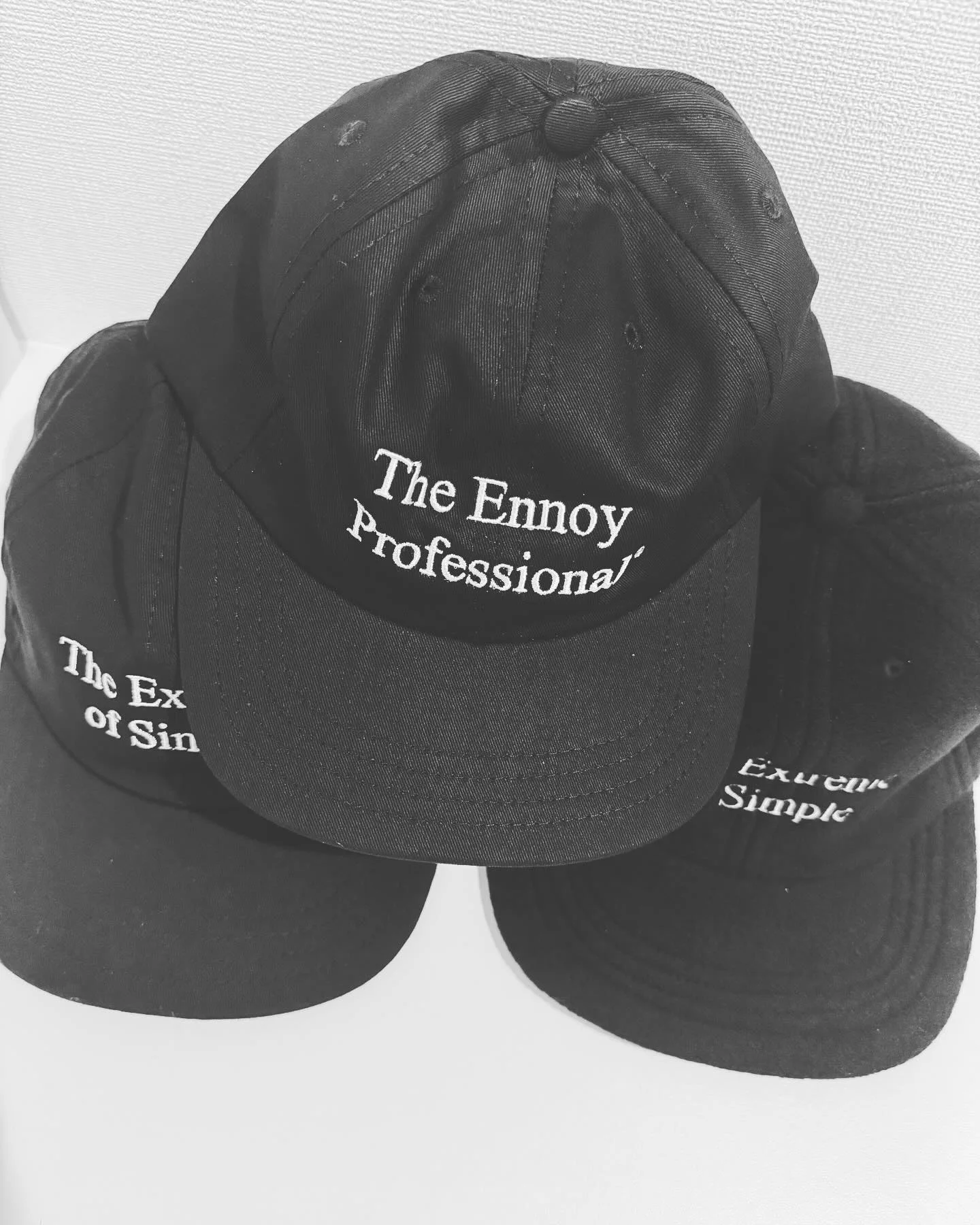 【週末限定】 ennoy COTTON Ē CAP BLACK 25ss cotton cap ennoy black