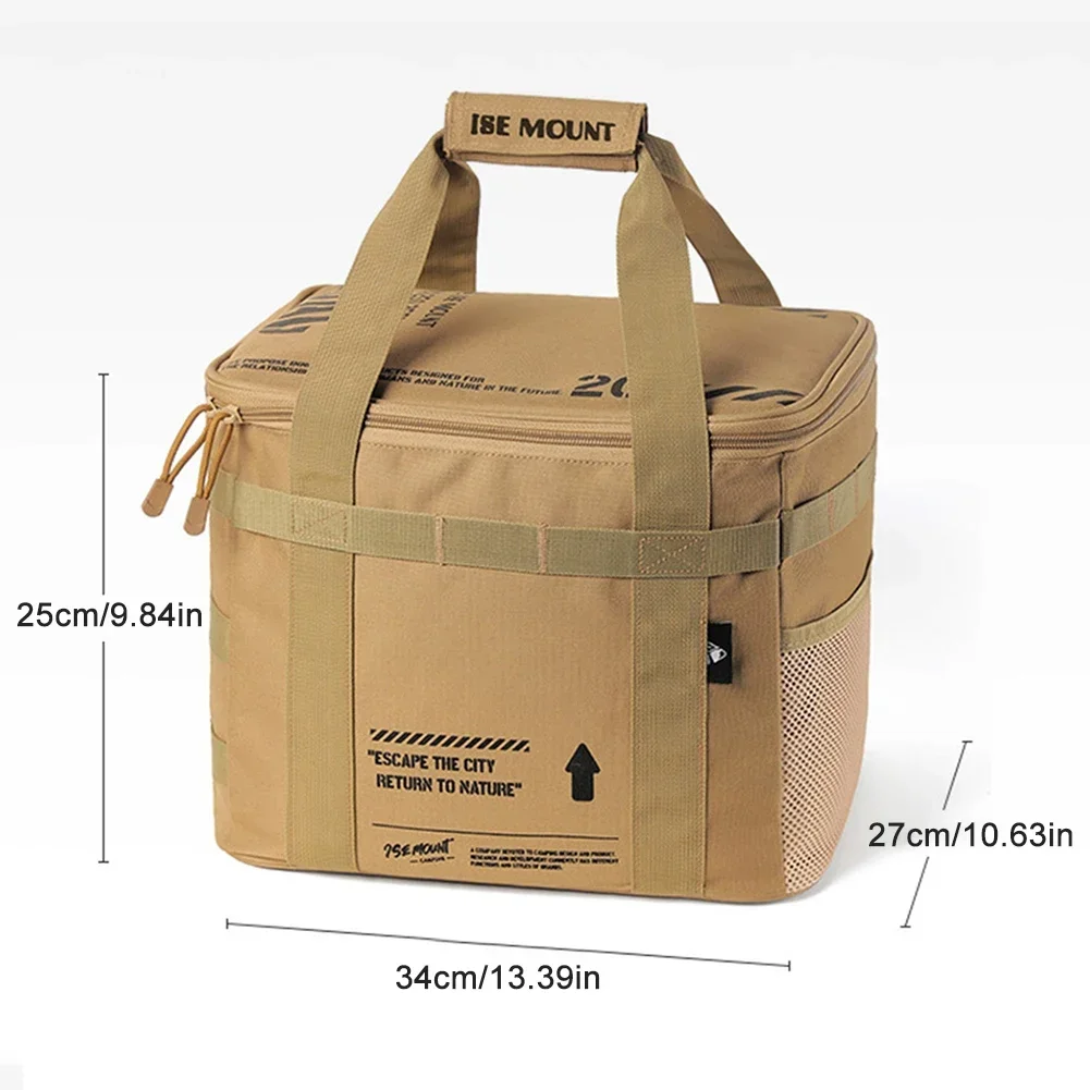 Portable Gas Tank Bag Large Capacity Picnic Organizer Cookware Utensils Kit Bag Outdoor Storage Box Camping Supplies