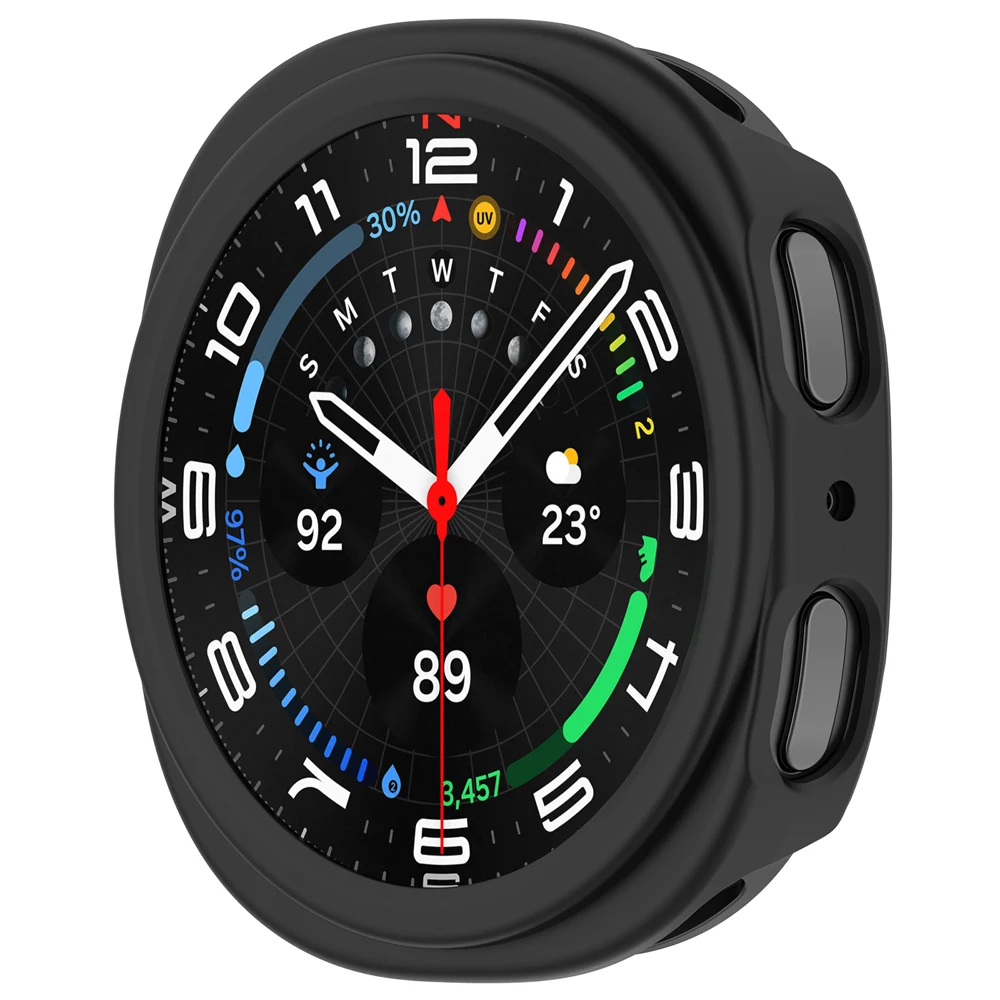 Enhanced Protective Hard Shell Case for Smartwatches - Durable Skin & Bumper Protector Guard