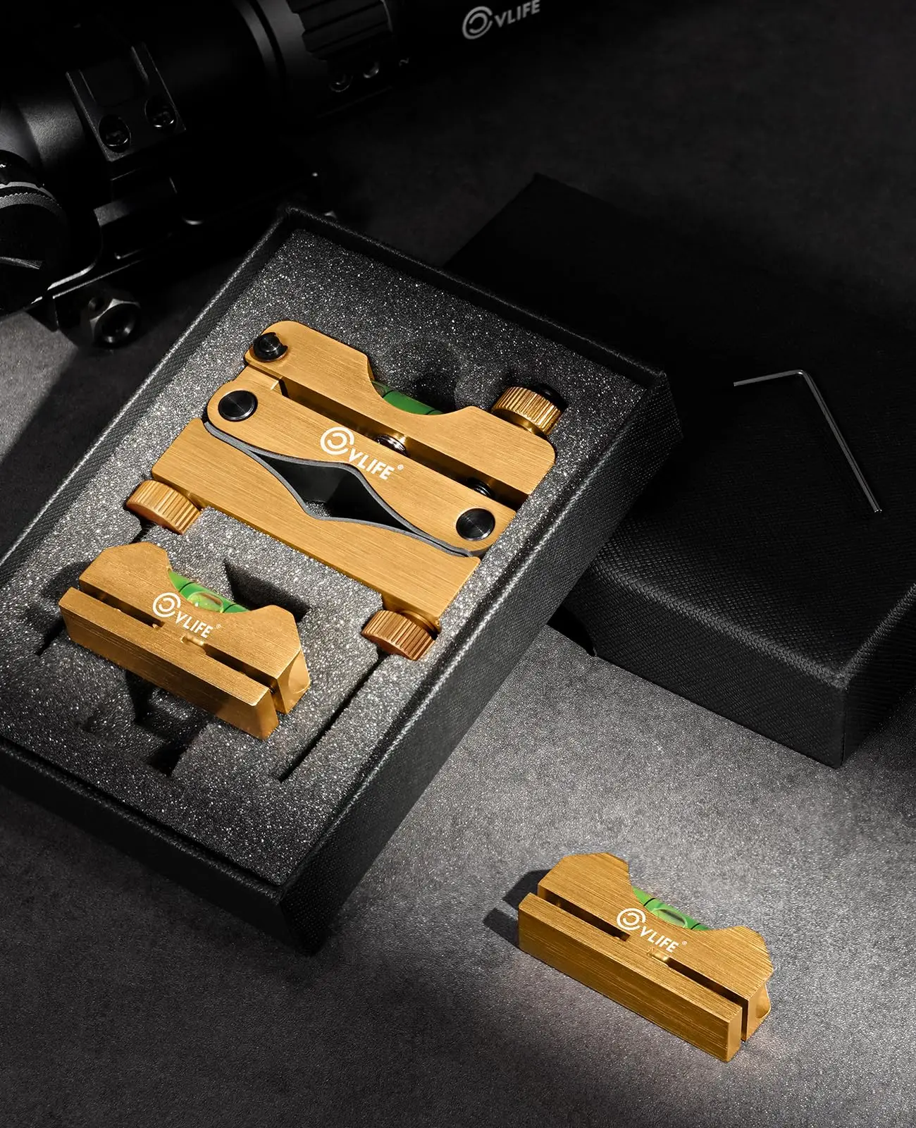 Universal Scope Leveling Bubbles Kit Professional Level Heavy-Duty Construction Mounting Tool Clamp with 2 Magnetic For Pistol R