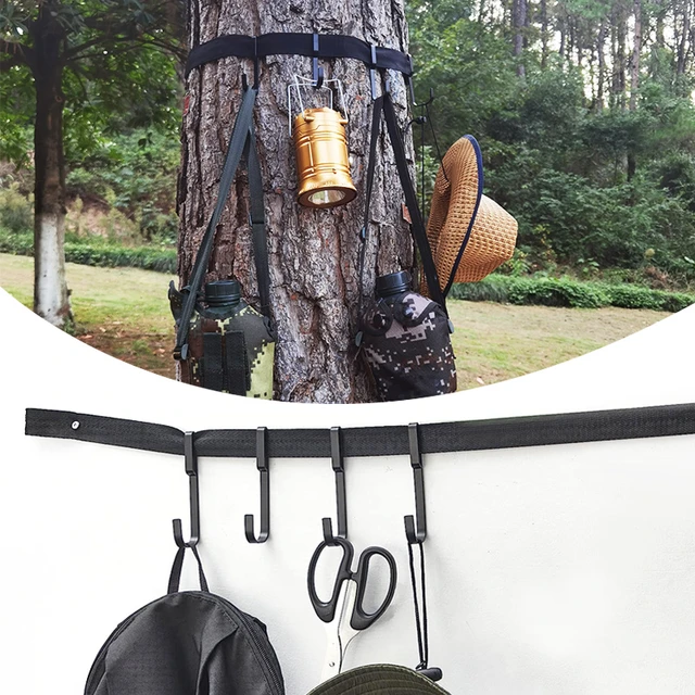 Tree Stand Strap Hangers with Metal Hooks 6 Hooks for Hunting Gears Outdoor  - AliExpress