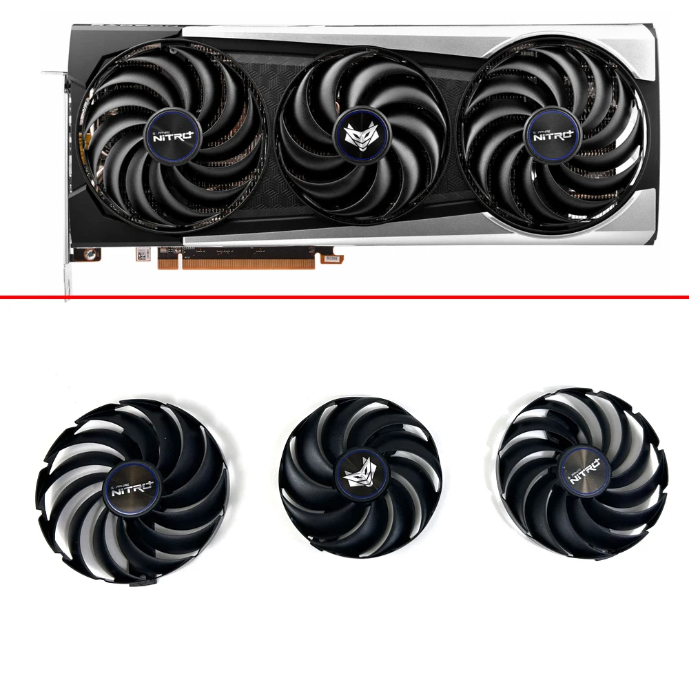 Ventola Di Raffreddamento 95Mm Fdc10U12D9-C 87Mm Fdc10H12D9-C Ventola Per Scheda Video Per Scheda Grafica Sapphire Nitro + Amd Radeon Rx 6700 6800 690