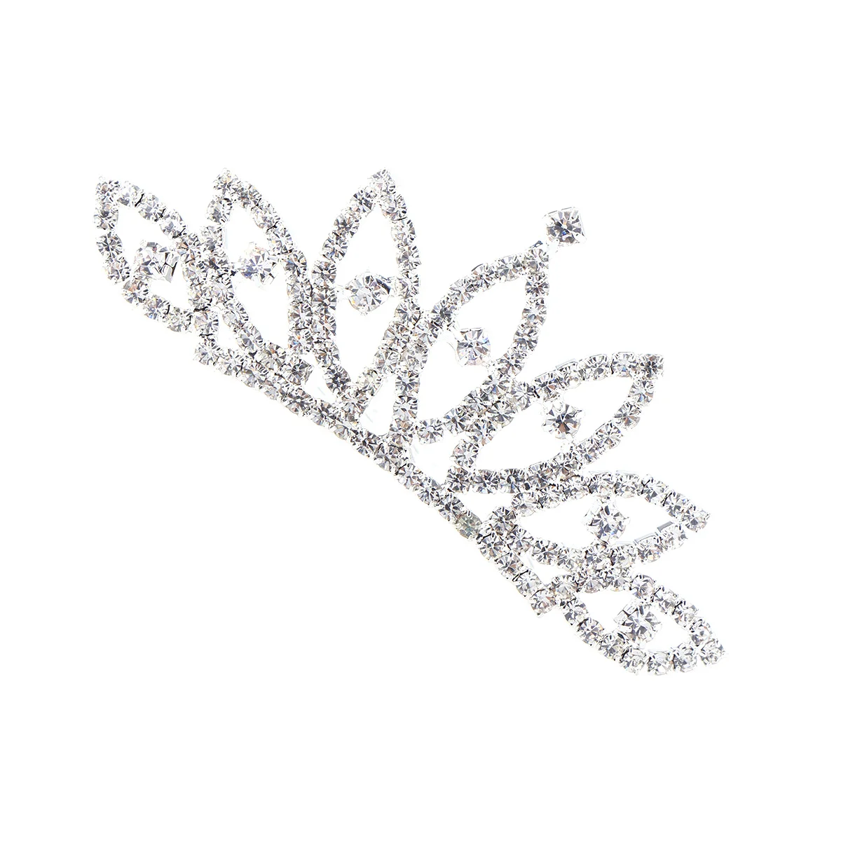 

Tiara with Comb Tiara Shiny Hair Accessories for Little Big Girl Prom Birthday Party