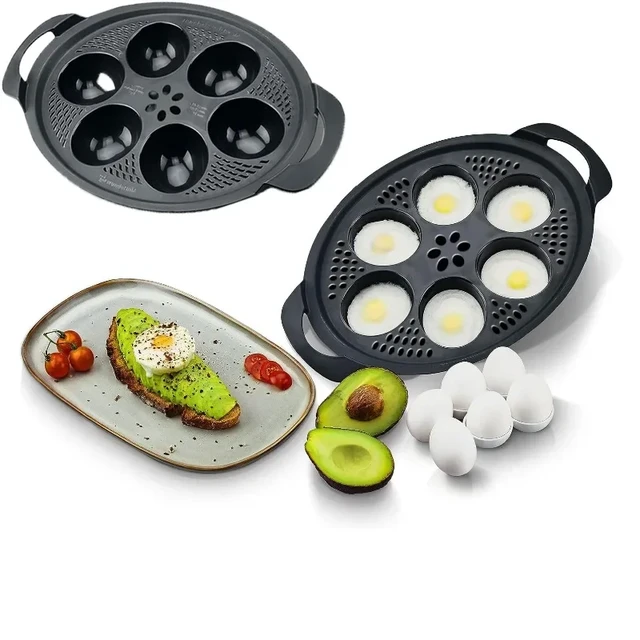 1 Egg Maker, 4 Egg Molds Steam Basket For Thermomix Tm5 Tm6, Egg