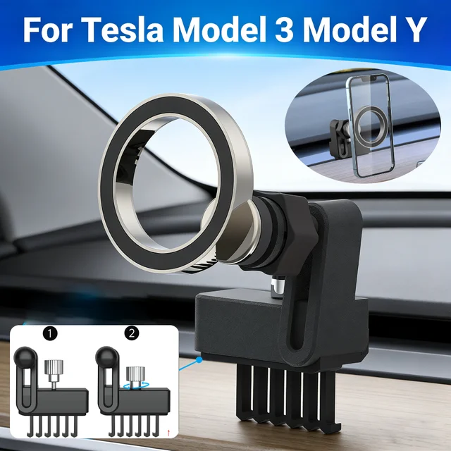 Mobiele telefoonhouder Universele navigatie autohouder 360 graden rotatie Auto-accessoires voor Tesla Model 3 Model Y