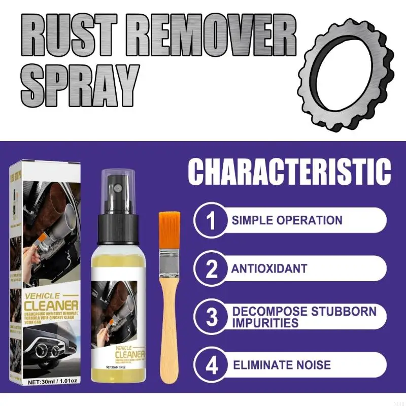 N0HF 30ml Rust Remover Derusting Paint Car Rust Converter Multifunction Car Removal Inhibitor
