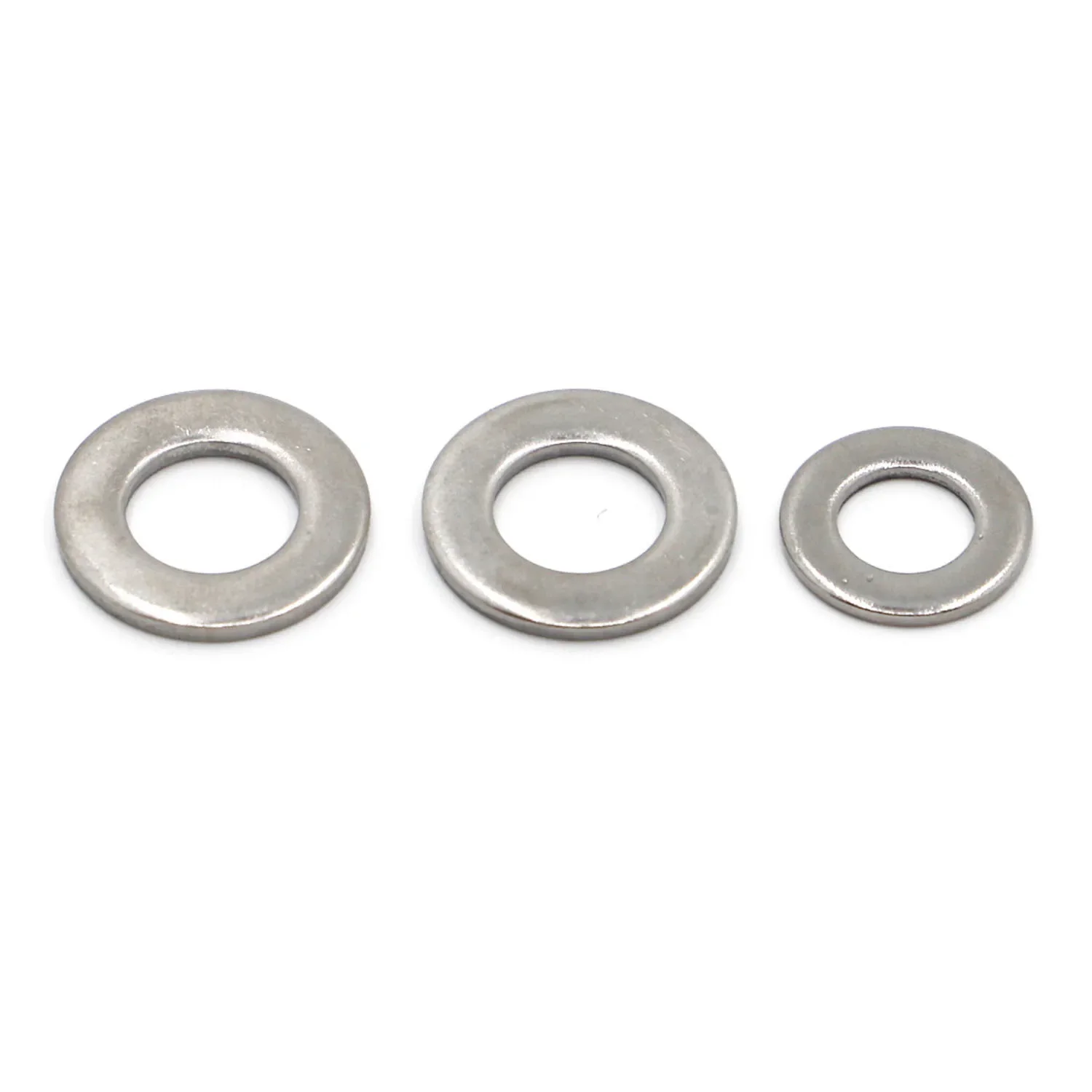 Durable Stainless Steel Zinc-Plated Flat Washers and Gaskets in Assorted Sizes