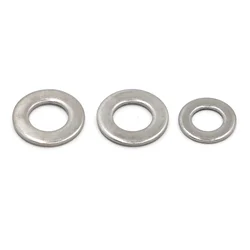 Durable Stainless Steel Zinc - Plated Flat Washers and Gaskets in Assorted Sizes - 50pcs M6 (304 Stainless Steel)