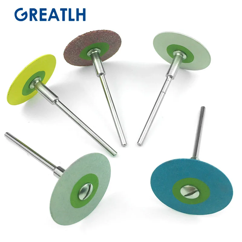 1pc Dental (hp) 26mm Rubber Diamond Polish Wheels For Zirconia Porcelain Pfm Emaxs Dental