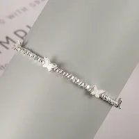 VENTFILLE – Bracelet papillon en argent Sterling 925 pour filles, chaîne de perles, Design d'insecte, mode, bijoux polyvalents, cadeau, livraison directe 2