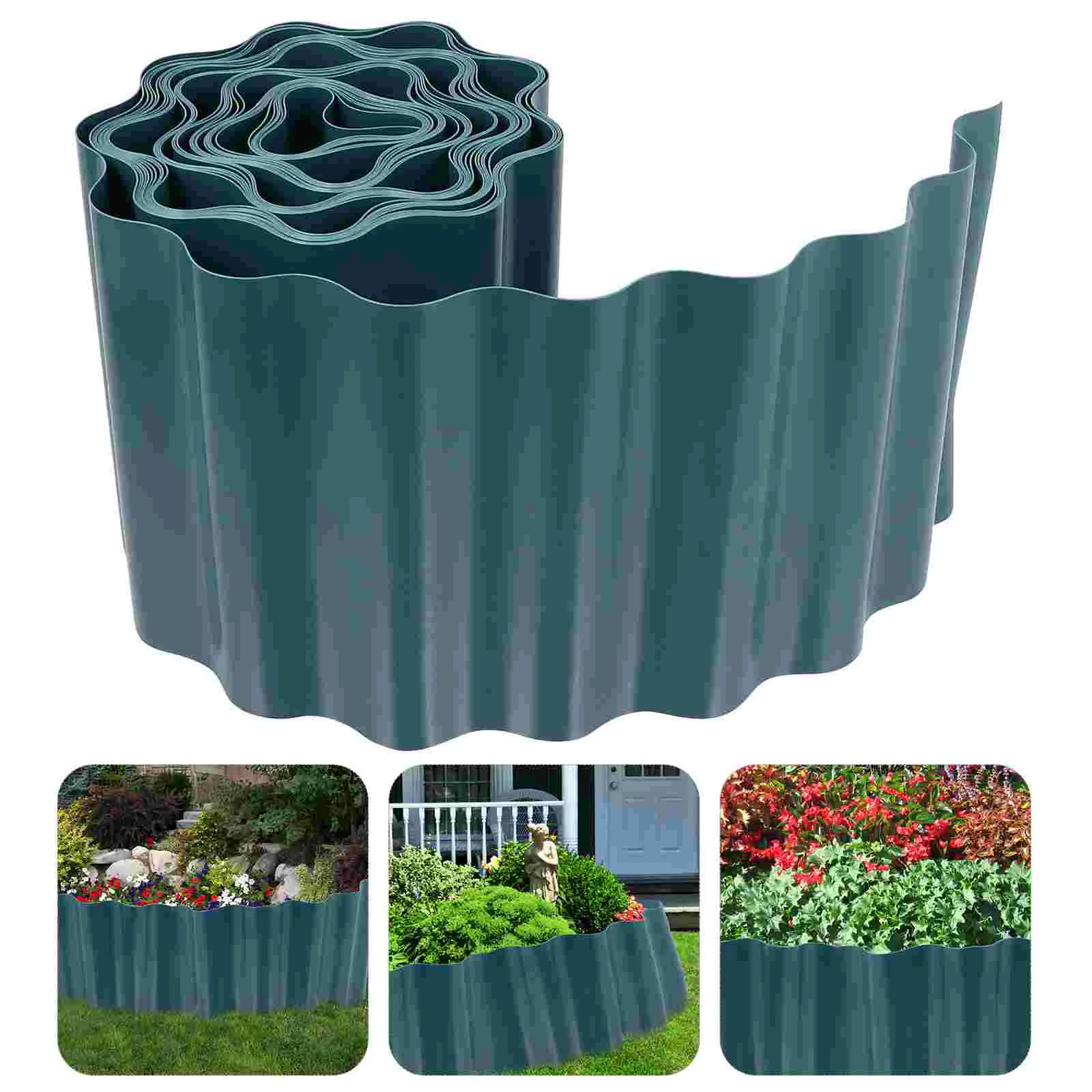 

Gardening Decorative Fence Lawn Edging Border Rolling Plant Christmas Crib Plastic Landscape Bumpers