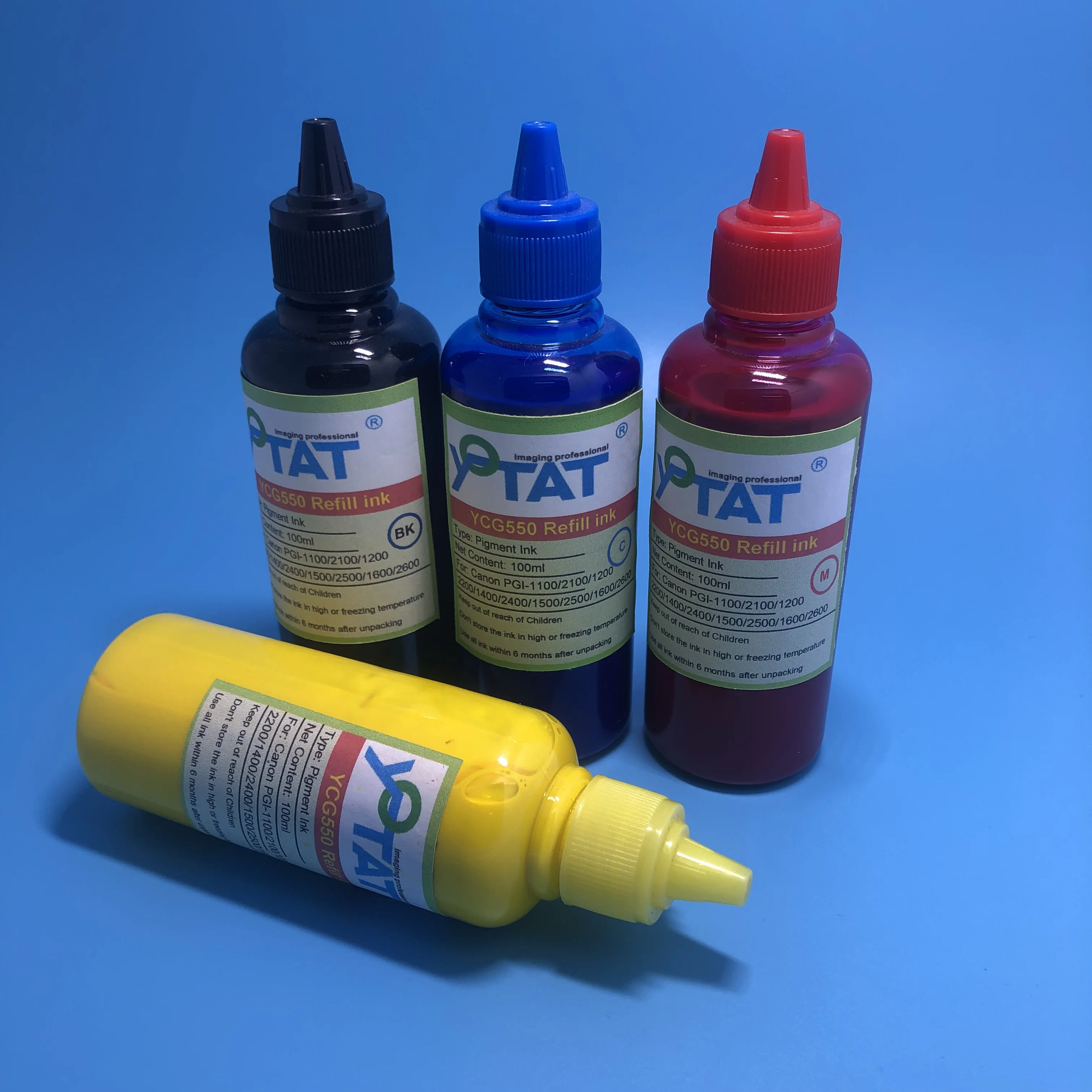 

YOTAT Pigment Ink for Canon PGI-1100 PGI-1200 PGI-1300 PGI-1400 PGI-1500 PGI-1600 PGI-1900 PGI-2100 PGI-2200 PGI-2500 PGI-2600