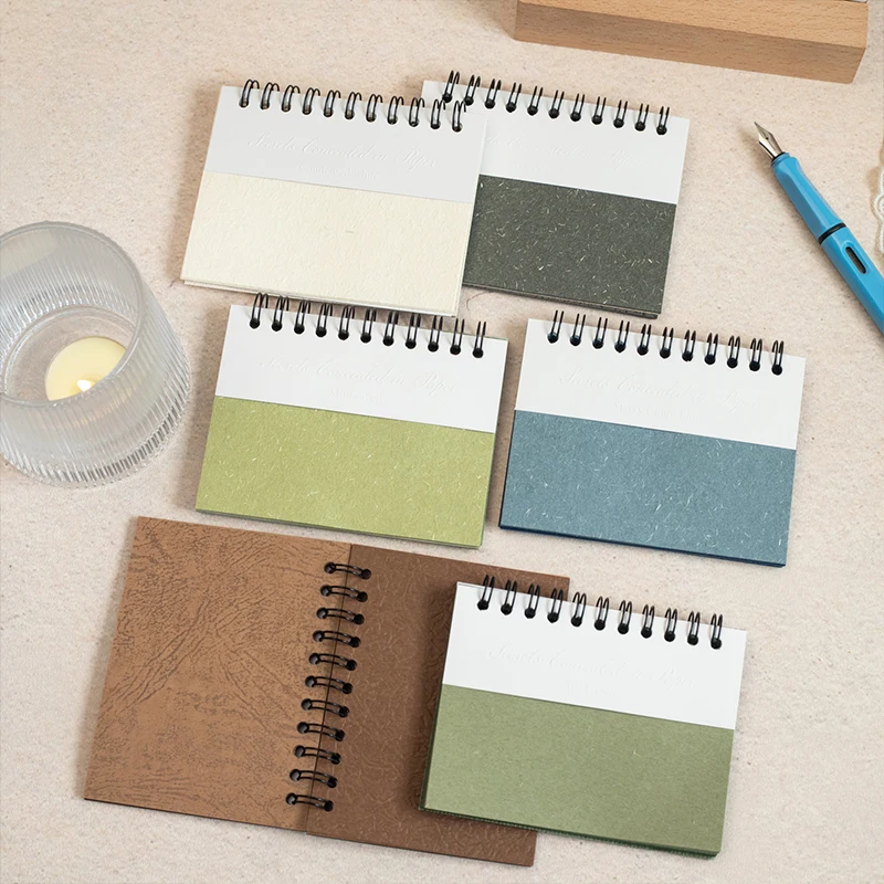 Textured Spiral Notebook - Portable Journaling and Scrapbooking Diary, 30 Sheets