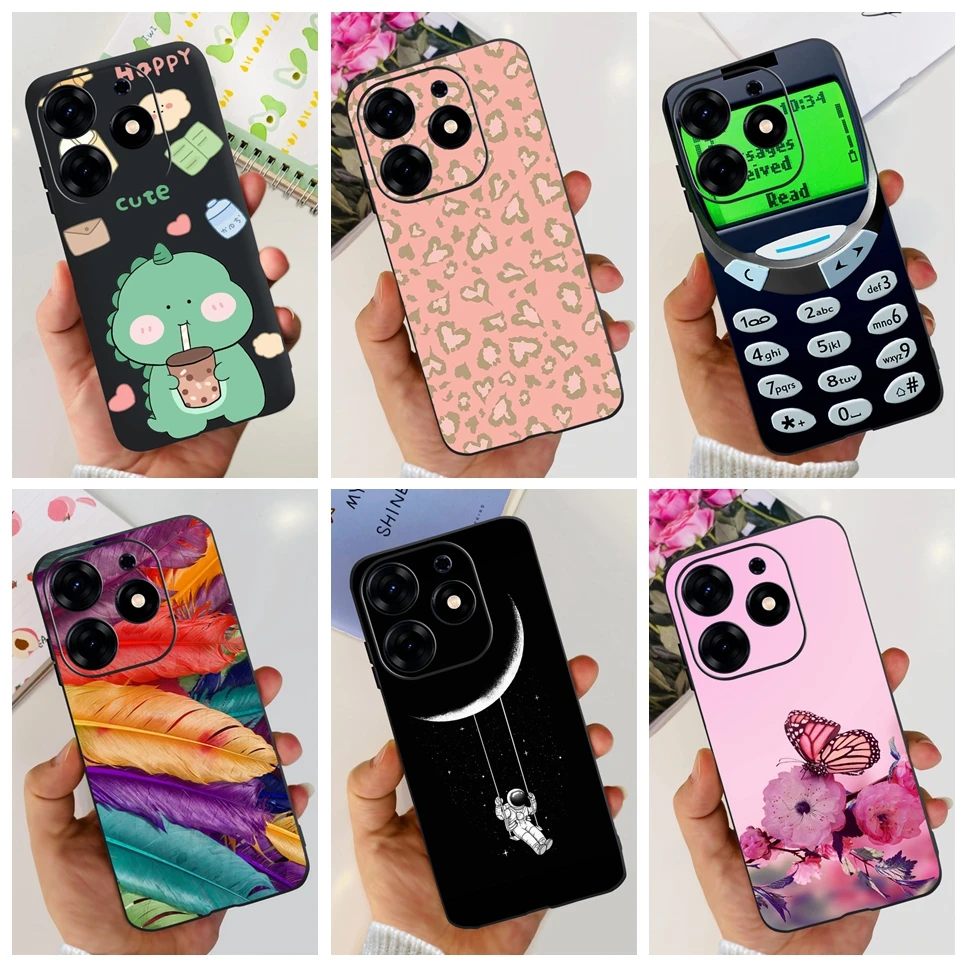 Clear Cartoon TPU Silicone Shockproof Back Cover