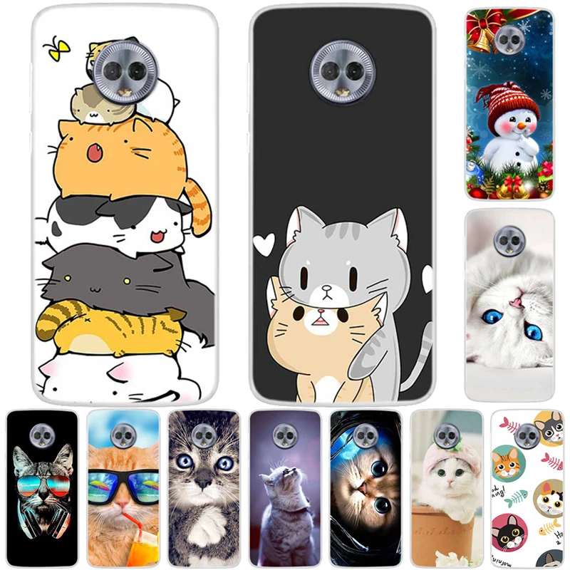 Lovely Cat Soft TPU Silicone Transparent Phone Case | Clear Bumper Cover