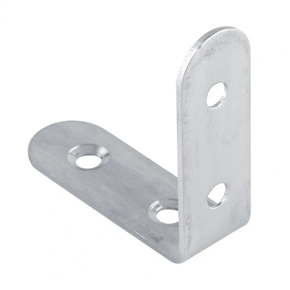 10Pcs Corner Bracket Practical Durable Anti-scratch Corner Support Silver Color Support