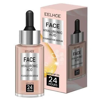 Face Hyaluronic Acid Foundation Serums Full Coverage Foundation Tinted Serums With Hyaluronic Acid 30ml Light Natural Glow