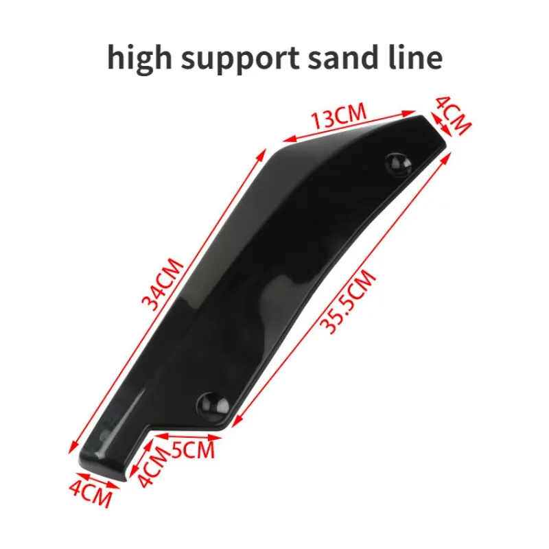 2pcs Car Surround Carbon Fiber Rear Package Corner Anti Collision Universal Exterior Modification Accessories Rear Spoiler