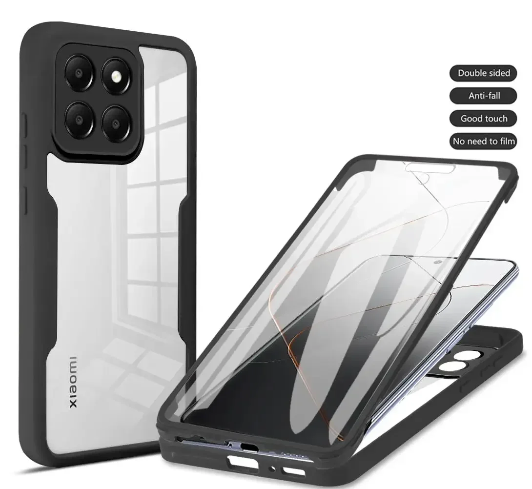 360 Coque complète pour Xiaomi 14 13 12 11 10 Lite Ultra POCO M3 X3 NFC X4 M4 X5 F5 Pro Coque Double face Funda Protect_voghion.com