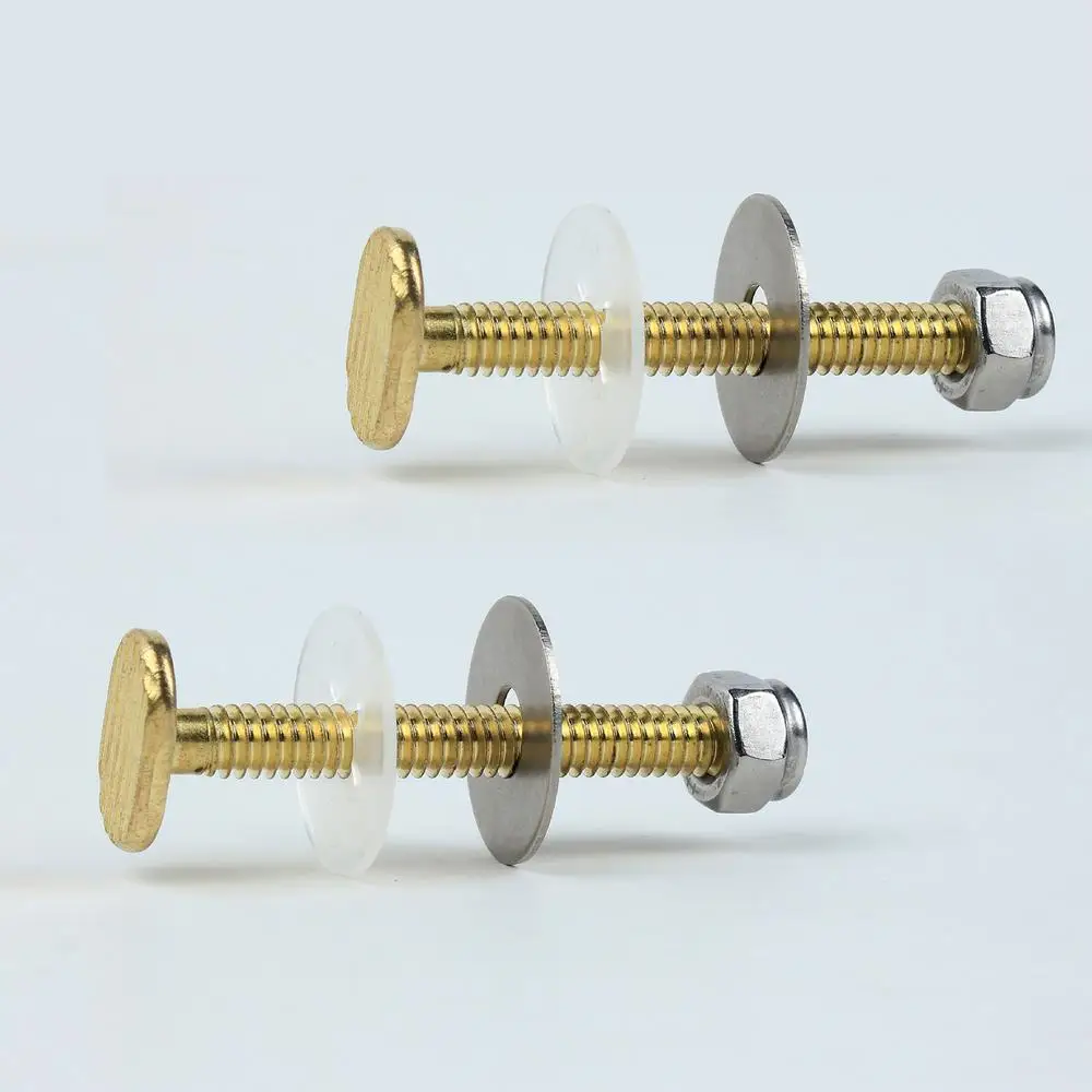 Toilet Fixing S Set Durable Toilet Cover Set Toilet Parts Wear-Resistant S Nut Cover Set Toilet Floor S Caps Set For Home Hotel