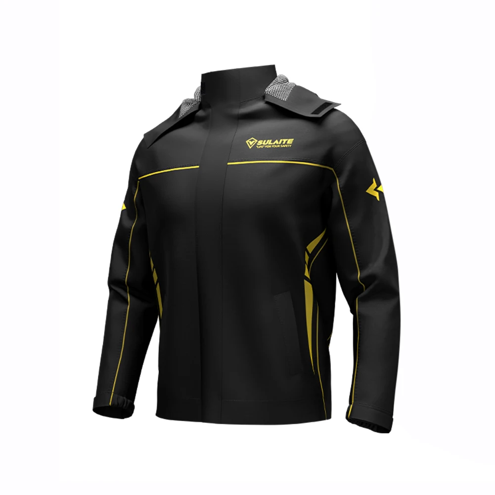 SULAITE Motorcycle Raincoat Suit Waterproof Motorbike Rain Suit Reflective Strip Rain Coat Jacket Women Men Outdoor Equipment