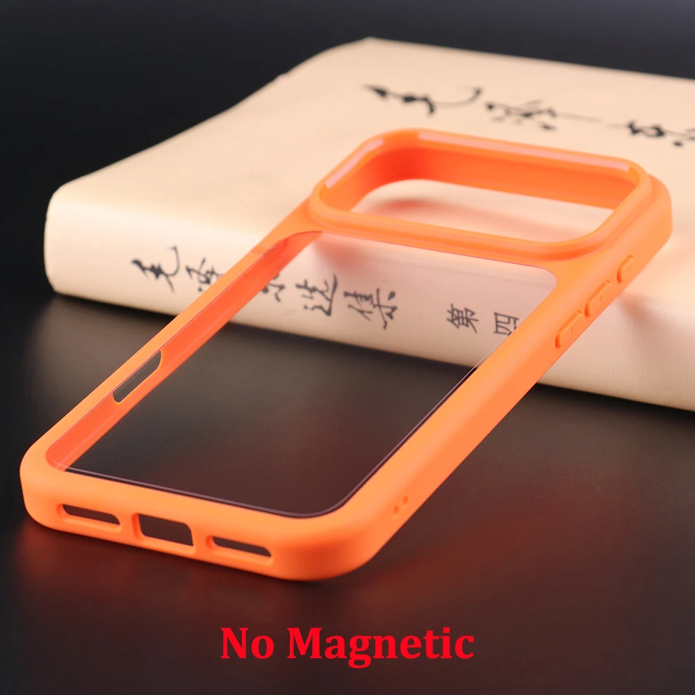 Transparent Shockproof Protective Phone Case - Ultra-Thin Clear Hard PC Back Cover