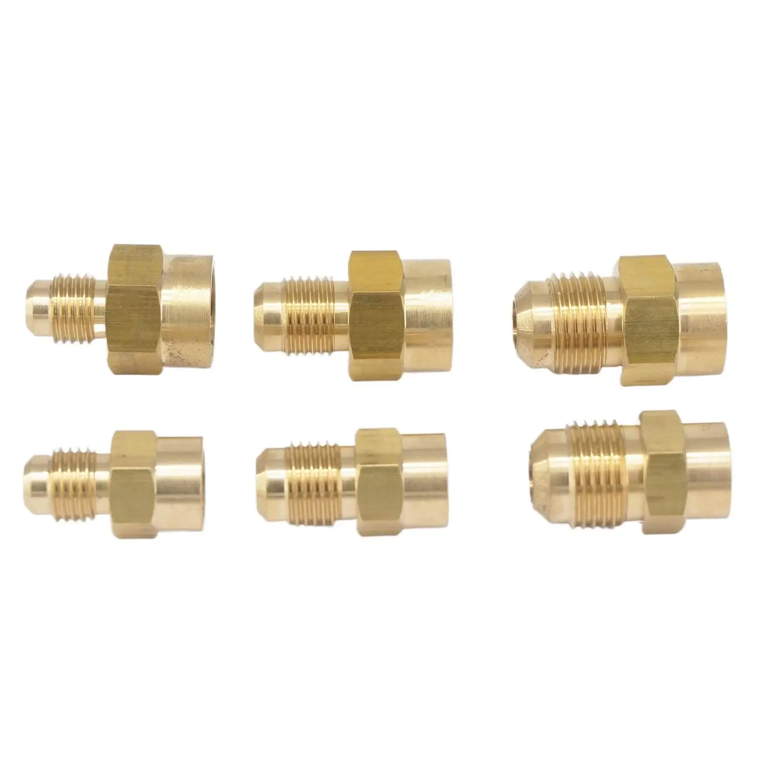 Pipe Fitting Water Pipe Fitting Hose Pipe Fitting Flare Thread 7/16" 5/8" 1/2" UNF Male x 1/8" 1/4" 3/8" NPT Female Brass SAE 45 Degree Pipe Connector Fitting Adapters