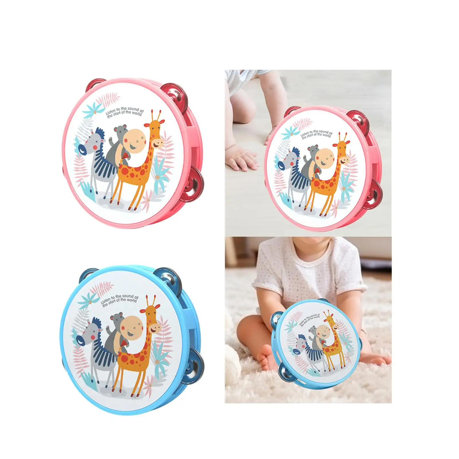 Main PerSCH Dos Jouet Musical Montessori, Cadeaux de ix, Tambourins 5.12 en Vrai pour Enfants, Interdiction des Phtales, Fêtes de Chant