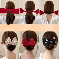 Pince à cheveux magique pour femmes, coiffure torsadée, style français élégant, beignet, chignon, accessoires pour femmes 2