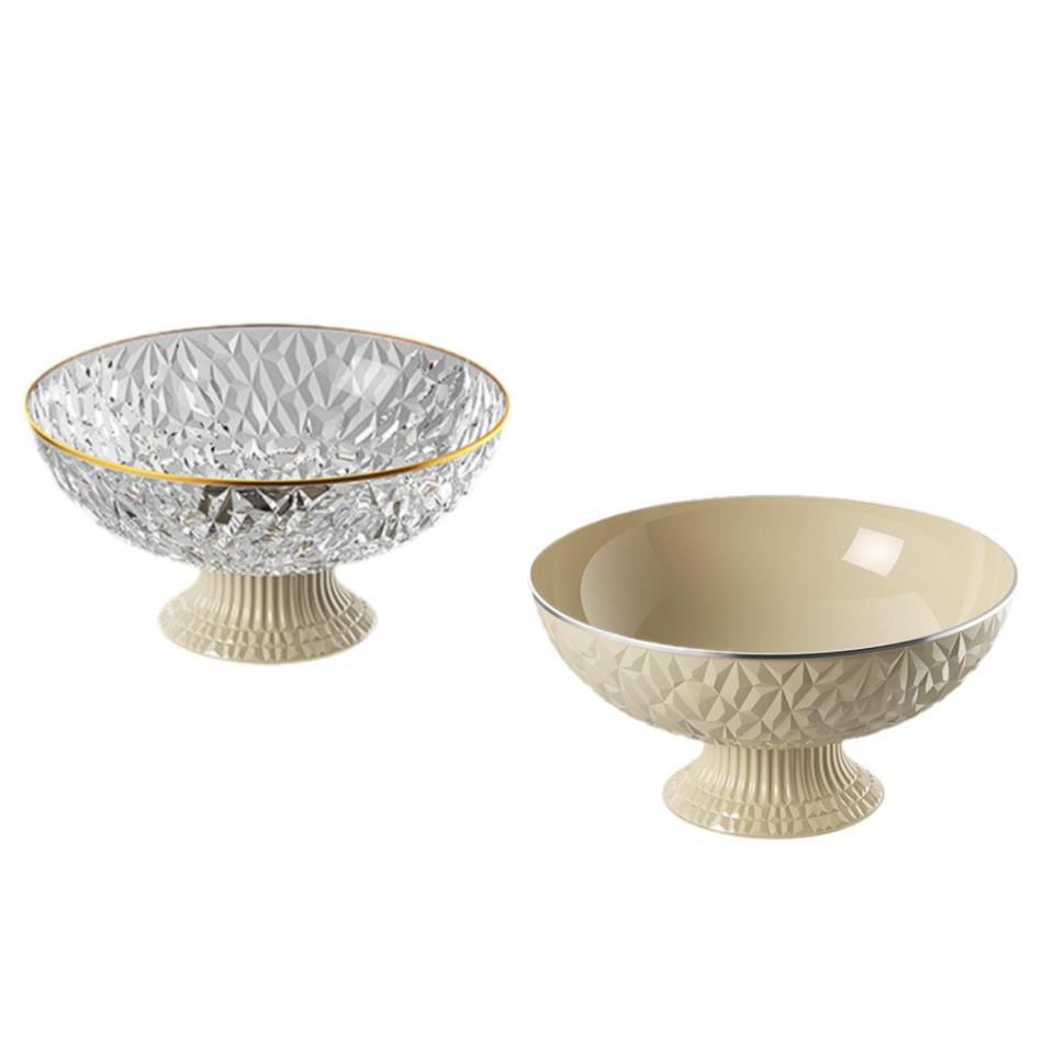 Fruit Bowl Round Dessert Display Plate Serving Tray for Home Dining Kitchen