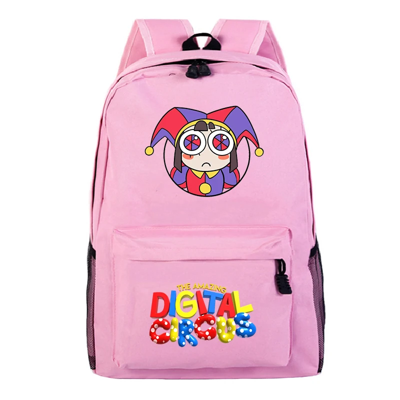 Anime The Amazing Digital Circus Jax Backpacks Pomni Student Daily School Bags Boys Girls Travel Bag Kids Back To School Bookbag