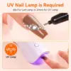 Makartt Nail Rhinestone Glue Gel, Upgrade Gel Nail Glue with Brush Pen Tip Super Strong Adhesive Precise for Nail Charms Crystal 3