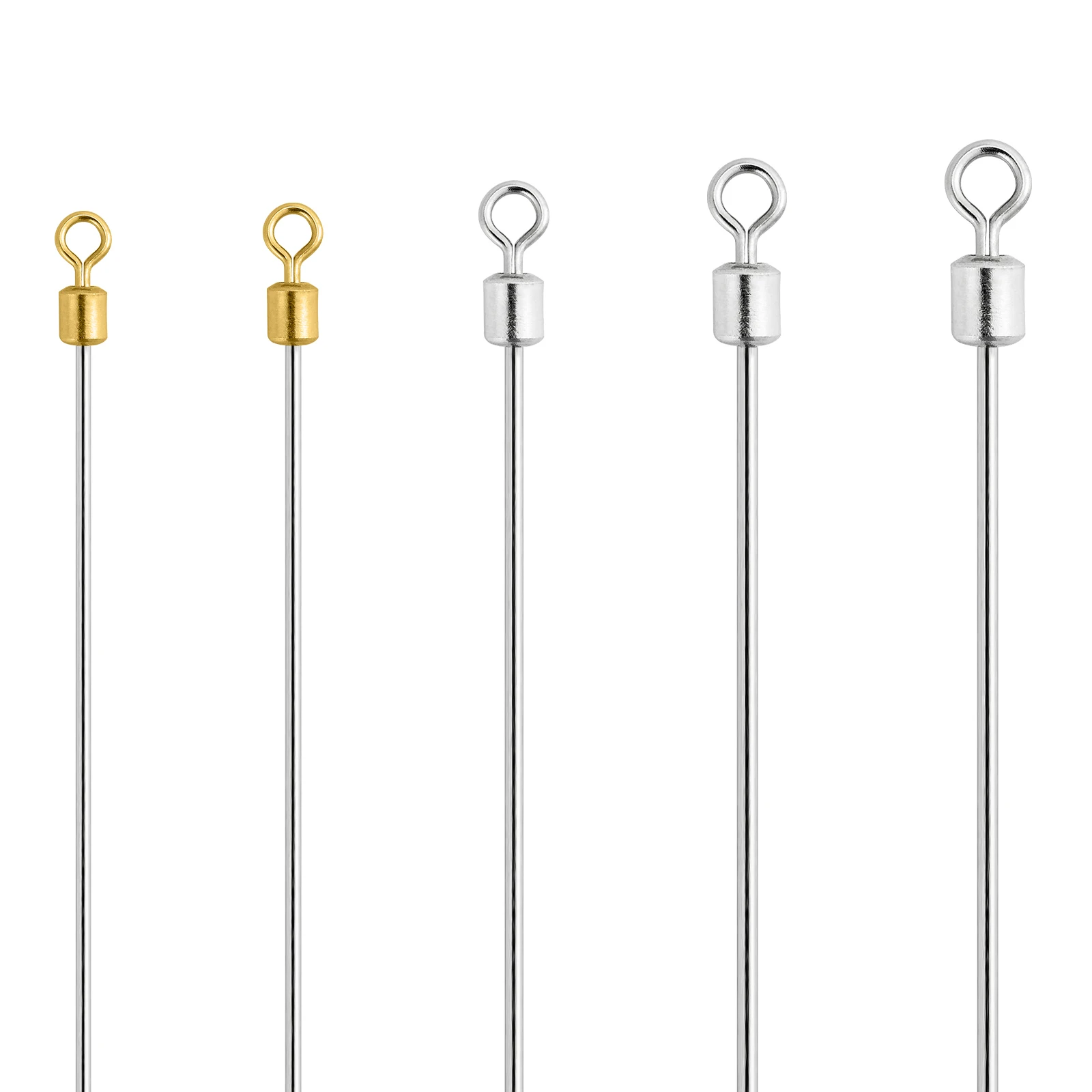 30pcs Fishing Lure Making Accessories Fishing Shaft With Barrel Swivels