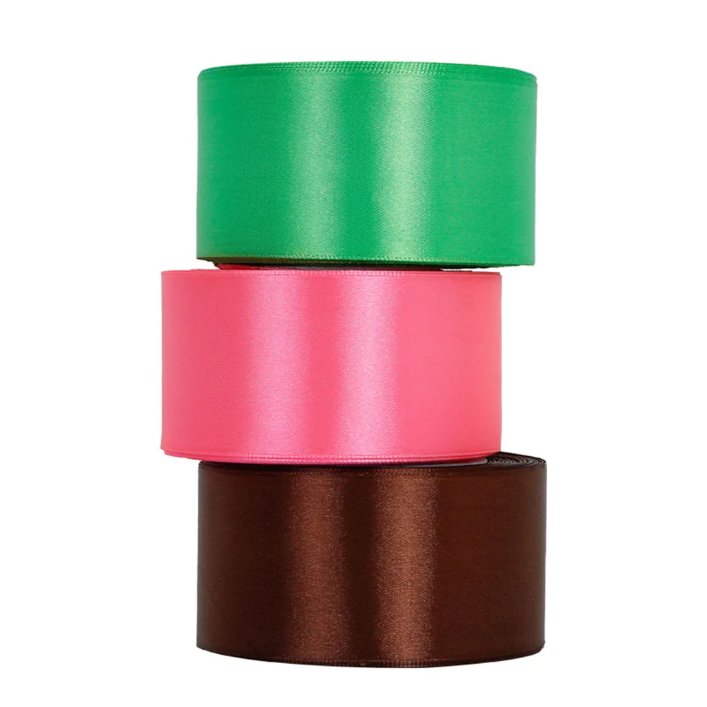 11 색 5cm 22 미터/롤 그로그랭 새틴 리본 웨딩 크리스마스 파티 장식 수제 DIY 활 공예 리본 카드