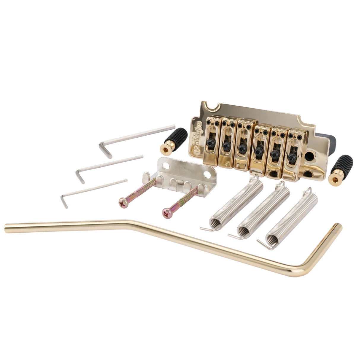 Sella Di Bloccaggio Del Ponte Tremolo A 2 Punti 54Mm Wilfreddy Wvs50K Per Chitarra Elettrica Stile Squier Strat, Oro