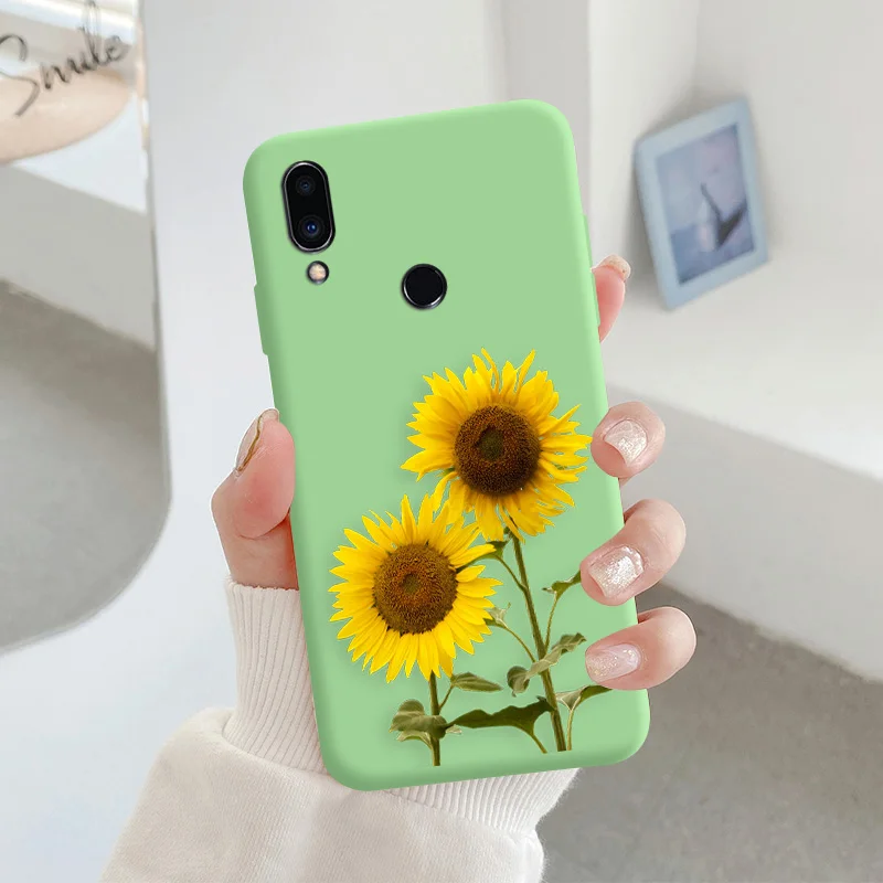 For Meizu note 9 Protective Shell Silicone Soft Shell Phone Case Candy Color Case Fashion Silicone Color Chrysanthemum meizu phone case with stones lock Cases For Meizu