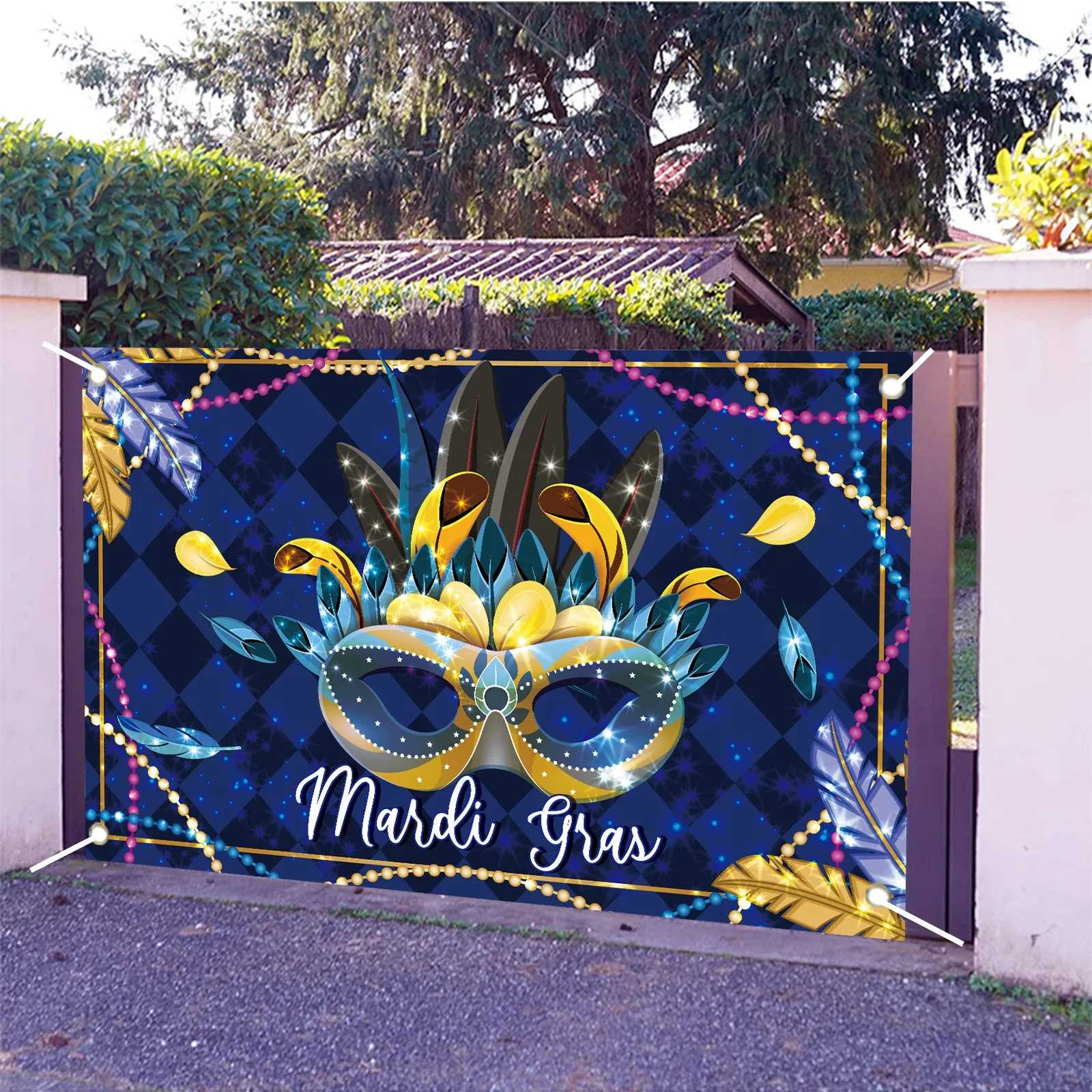 

Фон для фотографирования с изображением маски для карнавала